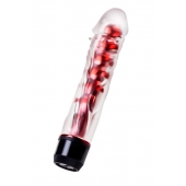 Классический вибратор TOYFA Trio Vibe красного цвета - 18 см. - Toyfa Basic купить в Нижнем Новгороде с доставкой в Orgasmix.ru Классический вибратор TOYFA Trio Vibe красного цвета - 18 см. - Toyfa Basic