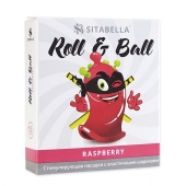 Стимулирующий презерватив-насадка Roll   Ball Raspberry - Sitabella - купить с доставкой в Нижнем Новгороде