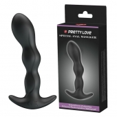 Черный анальный стимулятор простаты с вибрацией Special Anal Massager - 14,5 см. - Baile - в Нижнем Новгороде купить с доставкой