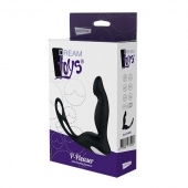 Черный вибромассажер простаты P-PLEASER W ERECTION ENHANCE - Dream Toys - в Нижнем Новгороде купить с доставкой