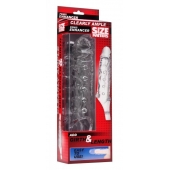 Прозразная закрытая насадка на пенис с поддержкой мошонки Clearly Ample Penis Enhancer - 22 см. - XR Brands - в Нижнем Новгороде купить с доставкой