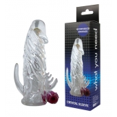 Закрытая прозрачная вибронасадка на пенис Crystal Sleeve Vibe - Erowoman-Eroman - в Нижнем Новгороде купить с доставкой