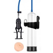 Прозрачная вакуумная вибропомпа Sex Expert с насадкой-вагиной - Sex Expert - в Нижнем Новгороде купить с доставкой