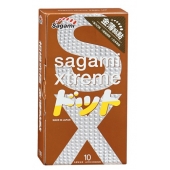 Презервативы Sagami Xtreme FEEL UP с точечной текстурой и линиями прилегания - 10 шт. - Sagami - купить с доставкой в Нижнем Новгороде