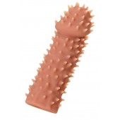 Телесная реалистичная насадка KOKOS Extreme Sleeve 07 с дополнительной стимуляцией - 12,7 см. - KOKOS - в Нижнем Новгороде купить с доставкой