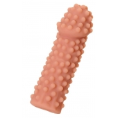 Телесная реалистичная насадка KOKOS Extreme Sleeve 10 с дополнительной стимуляцией - 14,7 см. - KOKOS - в Нижнем Новгороде купить с доставкой