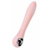 Розовый силиконовый вибратор с электростимуляцией GALVANI VIBE - 21 см. - ToyFa - купить с доставкой в Нижнем Новгороде