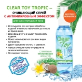 Очищающий спрей для игрушек CLEAR TOY Tropic - 100 мл. - Биоритм - купить с доставкой в Нижнем Новгороде