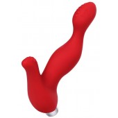 Красный силиконовый вибростимулятор простаты Proman - 12,5 см. - ToyFa - в Нижнем Новгороде купить с доставкой