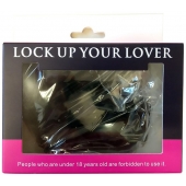 Черные меховые наручники Love с ключиками - Baile - купить с доставкой в Нижнем Новгороде