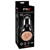 Телесный вибромастурбатор-вагина Cock Compressor Vibrating Stroker - Pipedream - в Нижнем Новгороде купить с доставкой