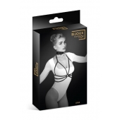 Черная упряжь на грудь Julia - Bijoux Pour Toi - купить с доставкой в Нижнем Новгороде