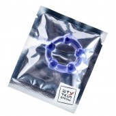 Фиолетовое эрекционное кольцо на пенис с бусинами - Штучки-дрючки - в Нижнем Новгороде купить с доставкой