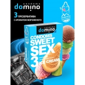 Презервативы для орального секса DOMINO Sweet Sex с ароматом мороженого - 3 шт. - Domino - купить с доставкой в Нижнем Новгороде