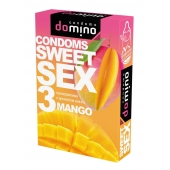 Презервативы для орального секса DOMINO Sweet Sex с ароматом манго - 3 шт. - Domino - купить с доставкой в Нижнем Новгороде