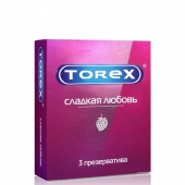 Презервативы Torex  Сладкая любовь  с ароматом клубники - 3 шт. - Torex - купить с доставкой в Нижнем Новгороде