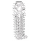 Закрытая прозрачная насадка на пенис с шипиками Nubby Sleeve - 14,5 см. - Chisa - в Нижнем Новгороде купить с доставкой