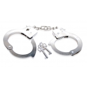Металлические наручники Beginner s Metal Cuffs - Pipedream - купить с доставкой в Нижнем Новгороде