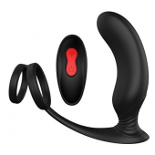Черный массажер простаты REMOTE P-PLEASER - Dream Toys - в Нижнем Новгороде купить с доставкой