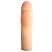 Телесная насадка-удлинитель на пенис PERFORMANCE 1.5INCH COCK XTENDER - 16 см. - Blush Novelties - в Нижнем Новгороде купить с доставкой