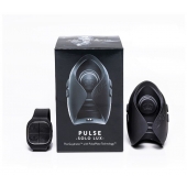 Темно-серый инновационный мужской осциллятор PULSE SOLO LUX с пультом ДУ - Hot Octopuss - в Нижнем Новгороде купить с доставкой