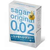 Ультратонкие презервативы Sagami Original 0.02 Extra Lub с увеличенным количеством смазки - 3 шт. - Sagami - купить с доставкой в Нижнем Новгороде