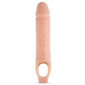 Телесный реалистичный фаллоудлинитель 10 Inch Silicone Cock Sheath Penis Extender - 25,4 см. - Blush Novelties - в Нижнем Новгороде купить с доставкой
