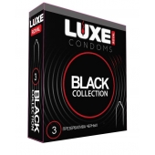 Черные презервативы LUXE Royal Black Collection - 3 шт. - Luxe - купить с доставкой в Нижнем Новгороде