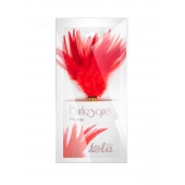 Красный перьевой тиклер Plume - 23 см. - Lola Lingerie - купить с доставкой в Нижнем Новгороде