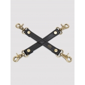Черный фиксатор для манжет Bound to You Faux Leather Hogtie - Fifty Shades of Grey - купить с доставкой в Нижнем Новгороде