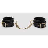 Черные оковы на ноги Bound to You Faux Leather Ankle Cuffs - Fifty Shades of Grey - купить с доставкой в Нижнем Новгороде
