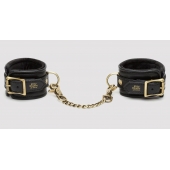 Черные наручники Bound to You Faux Leather Wrist Cuffs - Fifty Shades of Grey - купить с доставкой в Нижнем Новгороде