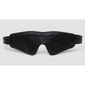 Черная плотная маска на глаза Bound to You Faux Leather Blindfold - Fifty Shades of Grey - купить с доставкой в Нижнем Новгороде
