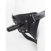 Черный пояс для насадок CLASS STRAP Restyling - LOVETOY (А-Полимер) - купить с доставкой в Нижнем Новгороде