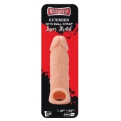 Телесная насадка EXTENDER WITH BALL STRAP 5.5 - 14 см. - Dream Toys - в Нижнем Новгороде купить с доставкой