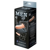Телесный пустотелый харнесс MEN Style - 17,5 см. - LOVETOY (А-Полимер) - купить с доставкой в Нижнем Новгороде