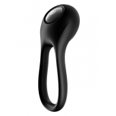 Черное эрекционное виброкольцо Majestic Duo - Satisfyer - в Нижнем Новгороде купить с доставкой