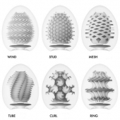 Набор из 6 мастурбаторов Tenga EGG IV с различным рельефом - Tenga - в Нижнем Новгороде купить с доставкой