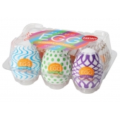 Набор из 6 мастурбаторов Tenga EGG IV с различным рельефом - Tenga - в Нижнем Новгороде купить с доставкой
