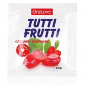 Гель-смазка Tutti-frutti со вкусом барбариса - 4 гр. - Биоритм - купить с доставкой в Нижнем Новгороде