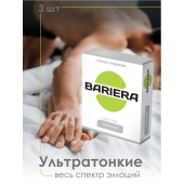 Ультратонкие презервативы Bariera Ultra Thin - 3 шт. - Bariera - купить с доставкой в Нижнем Новгороде