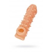 Телесная закрытая насадка с пупырышками Cock Sleeve Size M - 15,6 см. - KOKOS - в Нижнем Новгороде купить с доставкой