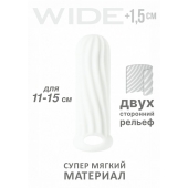 Белый фаллоудлинитель Homme Wide - 13 см. - Lola Games - в Нижнем Новгороде купить с доставкой