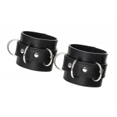 Черные наручники Anonymo на сцепке - ToyFa - купить с доставкой в Нижнем Новгороде