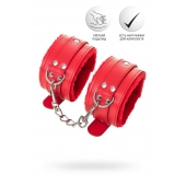 Красные оковы Anonymo из искусственной кожи - ToyFa - купить с доставкой в Нижнем Новгороде