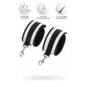 Серебристо-черные наручники Anonymo - ToyFa - купить с доставкой в Нижнем Новгороде