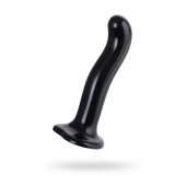 Черный стимулятор для пар P G-Spot Dildo Size M - 18 см. - Strap-on-me - в Нижнем Новгороде купить с доставкой