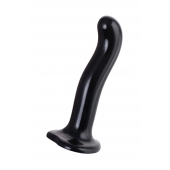 Черный стимулятор для пар P G-Spot Dildo Size M - 18 см. - Strap-on-me - в Нижнем Новгороде купить с доставкой