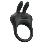 Черное эрекционное кольцо с вибрацией Davion - Baile - в Нижнем Новгороде купить с доставкой