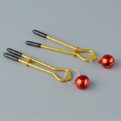 Золотистые зажимы с колокольчиками Gold - Sitabella - купить с доставкой в Нижнем Новгороде